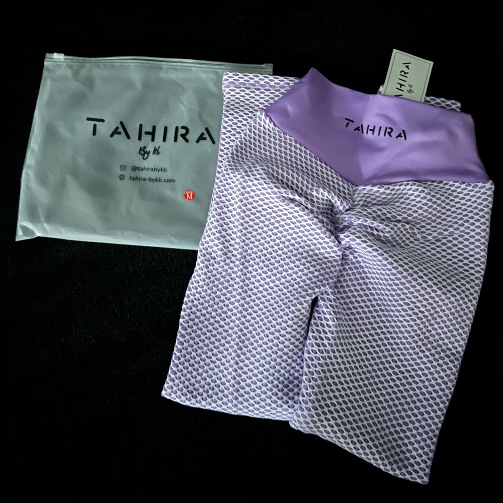 Tahira leggings/Lavender-Whie/Size M